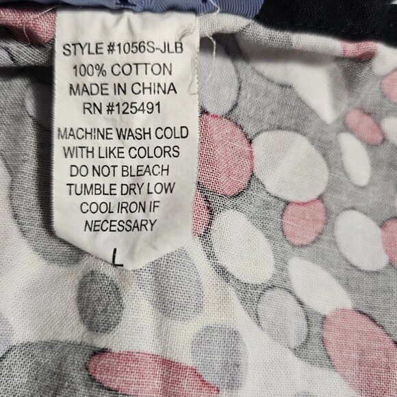 Scrub Tops Size Large Mixed Brands Colorful Angels Polka Dot - Picture 9 of 9